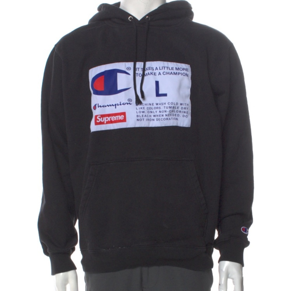 2018 supreme champion collab hoodie